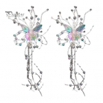 1/2 tk T&uuml;drukute juuksen&otilde;elaga liblikad Disainiga p&auml;rlituttidega juukseklambrid Romantiline magusa stiiliga juukseaksessuaarid 1pc