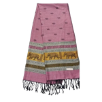 Pashmina sall: elegantne, pehme, mitmek&uuml;lgne - ka&scaron;miir ja tai siid Old Rose v&auml;rvis - kvaliteetne Tai toode 70x180