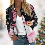 Naiste pikkade varrukatega kerge t&otilde;mblukuga l&uuml;hike tr&uuml;kitud jakk Juhuslik tepitud jakk taskutega j&otilde;uludeks M punane