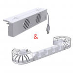 M&auml;ngukonsooli ventilaatori laadija jaam, mis on varustatud 2 kiire ventilaatoriga / OLED jaoks