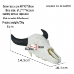 Dinosauruse pealuude peidumaja: Lemmikveiste ja lammaste maastiku skeleti akvaariumi kaunistus Large PVC sheep head valge