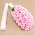 1 tk DIY vahtriba pulmade lillede seade alus silindriline valge pulk tahke kardin lilleline k&auml;sn &uuml;rituse peo rekvisiidid 1PC