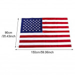 Pol&uuml;estrist tikitud t&auml;rniga Ameerika lipu ilmastikukindel b&auml;nner isamaalise koduaia sisekujundusega v&auml;lihoovi majalipp 150 x 90cm