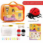 Uus Algaja Heegelduskomplekt DIY K&auml;sitsi Valmistatud Villast Loomade M&auml;nguasjad Kudumismaterjalist Kott Heegeln&otilde;elte ja L&otilde;ngaga Laste Kingitused