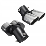 General Motors Heitgaasitoru Sabaots Summuti Kahe Auguga 63mm Roostevaba Teras Autot&ouml;&ouml;stuse Gaasitoru Saba Summuti Ots Toru must