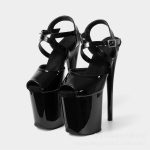 20cm Seksikad Naiste Pole Dance K&otilde;rge Kontsaga Sandaalid 10 cm Veekindel Platvorm Suvised &Uuml;lik&otilde;rged Sandaalid Modelli Lavajalan&otilde;ud Pluss Suurus 38 black