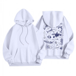 Naiste mood Naiste kerge pikkade varrukatega taskutega pullover Preppy graafiline kapuuts XXL