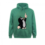Naiste Unisex S&uuml;nnim&auml;rkidega Naljakas Kampsun Camisas Hombre 3D Prinditud Krtek V&auml;ike Maulwurf Armas Graafiline Pullover Kapuutsiga M roheline