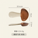 Keraamiline lusikahoidik K&ouml;&ouml;k Loov lusikas Seene hoiustusalus Multifunktsionaalne Kodu T&ouml;&ouml;pind S&ouml;&ouml;gipulgad Lusikas Hoiustusalus pruun