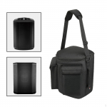 Kandekott Kaasaskantav kott &otilde;lal kandmiseks topeltt&otilde;mblukuga Tote k&otilde;lari hoiuruum must