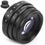 35 mm F1.6 C kinnitus Suure avaga k&auml;sitsi fikseeritud fookusega portreekaamera objektiivi tarvik must