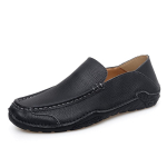 K&auml;sitsi valmistatud Ehtne Nahk Meeste Kingad Vabaaja Slip-on Pehme Nahk Meeste Loaferid Mokassiinid Mugavus S&otilde;idukingad 46 must