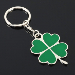 Loominguline neljaleheline ristikheina v&otilde;tmehoidja amulettide kott ripats Aksessuaarid Paar armas metallist lehestiku kujuga auto v&otilde;tmehoidja kingitus