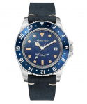 Mathey-Tissot Mathy Vintage Nahkrihm Sinine sihverkvarts H900ALBU Meeste k&auml;ekell sinine