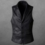 2025 S&uuml;gis ja Talv Korea Mood Uus Ese Suede &Uuml;herealine Jakk Vest Meeste Stiil 3XL must