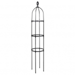 Metallist taimev&otilde;re Aiaobelisk Ronimistaimed Tugiraam Lihtne kokkupanek Vertikaalne puurrest viinapuude ja lilledega ronimiseks. Kunst 32cm Triple Layer