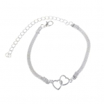 Naiste pahkluu k&auml;ev&otilde;ru s&uuml;damega v&otilde;luga, reguleeritav disain, &uuml;likerge metallkett, pahkluu ehted, kingitus kuldne