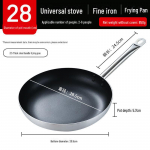 Mittenakkuva suur praepann kodus, hotellis ja &auml;riliseks kasutamiseks &ndash; induktsiooni ja gaasiga &uuml;hilduv Steel handle 28cm
