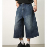 Hong Kong Retro Distressed Denim Shorts &ndash; meeste vabaaja suvised sirge s&auml;&auml;rega teksad M