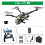 Uus GT6 GPS droon 8K professionaalne HD kahe kaameraga 5G WIFI mitmesuunaline takistuste v&auml;ltimine harjadeta kuue teljega droonm&auml;nguasjad kingitused GPS 1 Battery