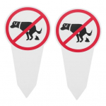 1/2/3 tk koerakaka hoiatusm&auml;rk, vai, kahepoolne, &otilde;ues, aias, muruplatsil, koerakaka hoiatusm&auml;rk, vaiaga indikaator, kaunistus 2pcs