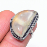 Aqua Chalcedony Handmade 925 Sterling Silver Jewelry Ring Size 6 h0f36