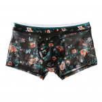 Meeste bokserid &uuml;li&otilde;hukesest v&otilde;rgust prinditud v&ouml;&ouml;koha keskosa, kiiresti kuivavad niiskust imavad plusssuuruses koduriided, uinumine L must