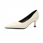 Madala kontsaga pumbad naistele Nahast suletud varbaga, terava varbaga Kitten kontsad Mugavad slip on stiletto pumbad naiste t&ouml;&ouml;kontor &Auml;ripulmakleidi kingad 35 beež