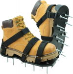 Muruniidukkinguga kingad konks- ja aasrihmadega &Uuml;ks suurus sobib k&otilde;igile Tasuta paigaldus Vastupidavad naelikud sandaalid Kingad &otilde;ue aeda terrassile muru jaoks Black-No Shovel