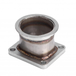 3-tolline 76 mm roostevabast terasest V-riba &auml;&auml;riku adapter T4 turbo jaoks