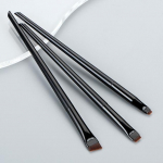 Blade Eyeliner Brush Kulmupintsel Kaasaskantav Flat Fine Eye Liner Brow Contour Meigipintslid Cosmetic Beauty Makeup Tool 3tk/komplekt 3pcs/set must