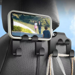 Autoistme peatoe konksu riidepuu Hoiuvahend Universaalne k&auml;ekoti jaoks ja rahakott Mantel sobib universaalseks s&otilde;idukiks auto must