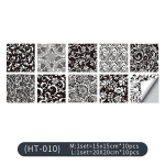 Mandala plaadikleebised Isekleepuvad seinakleebised plaadipasta veekindel &otilde;likindel seinakleebis m&ouml;&ouml;blikleebised tapeet 10 X10 CM 10PCS