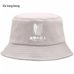 Attack on Titan Suvem&uuml;ts Naiste Unisex Panama Bucket Cap Disain Lame Visiir Jaapani Anime Kalurim&uuml;ts 2023 56-58cm