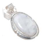 Natural Moonstone Gemstone 925 Sterling Silver Jewelry Pendant 2.44 a4y22