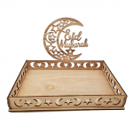 Eid Mubaraki puidust toidukandiku ornament islami moslemi peokaunistus koduks 2022 Ramadan Kareem Kingitused Eid Al Adha tarvikud E