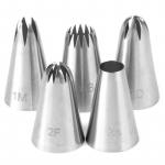 5 tk roostevabast terasest glasuuritoru kondiitritoodete otsikud koogikreemi valmistamise komplekt