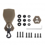 &Ouml;&ouml;vaatlusseadme kaotusvastane kaelapael 360 kraadi p&ouml;&ouml;ratav kiivrikinnitus &ouml;&ouml;vaatlusprillidele teleskoopk&ouml;iega rihm WILCOX L2 G05 kolme auguga &ouml;&ouml;vaatlusseadme kinnituss&uuml;steemile khaki