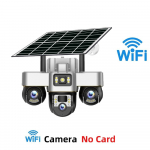 Kolme objektiiviga valvekaamera v&auml;litingimustesse HD &ouml;ise n&auml;gemisega t&auml;isv&auml;rviline p&auml;ikesekaamera 【WIFI】Camera