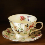 Teetass ja alustass Portselankomplekt Stiilne kohvikruus Keraamiline Kodu S&uuml;nnip&auml;evakingitus Pulmad Kohvik