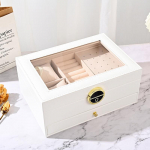 2024 uus k&otilde;rgekvaliteediline ehtekarp, hoiukarp, s&otilde;rmuste, k&otilde;rvar&otilde;ngaste, k&otilde;rvanuppude, k&auml;ev&otilde;rude, kaelakeede ehtehoidla, kinkekarp, esitluskarp valge