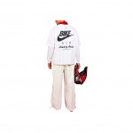 Jordan X Nigel Sylvester koost&ouml;&ouml; SS25 Mugav Lihtne Mood L&uuml;hikeste Varrukatega T-s&auml;rk Unisex Top Valge HQ1737-100 XL