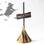 Ujuv n&otilde;iakepike, Kummituslik tantsiv luud, Halloweeni n&otilde;ia lendav luudakepike &otilde;udse naeruga, Animeeritud kummituslik tantsiv liigutatav luudakepike 1PC black