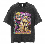 Anime Jojo Bizarre Adventure Kira Yoshikage T-s&auml;rgid Suvine Vintage Pesitud T-s&auml;rk Mehed Naised Vabaaja Puuvillane L&uuml;hikeste Varrukatega T-s&auml;rgid S