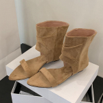 Moodne Mood Avatud Varbaga Jalatsid Daamide Madala Kontsaga Sandaalid Saapad Naiste Kevad Suvi Slip-on Naiste Kontsaga Sandaalid Pahkluusa Saapad Kingad 35 khaki