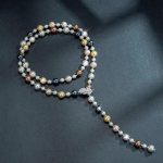 Reguleeritav Pearl Sweater kaelakee: Tipptasemel naiste 2025. aasta s&uuml;gis/talvine rangluukett leaf pearl necklace