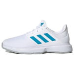 Adidas GameCourt Valge Sonic Aqua Meeste Tennised Pilvevalge Hall-Kaks GZ8514 40⅔