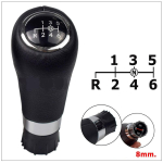 6-k&auml;iguline k&auml;igukangi nupp 8 mm Mercedes W169 W245 W203 W211 jaoks black
