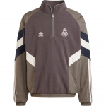 Adidas Originals S&uuml;gis/Talv 24 Real Madrid Seeria Moodne Seisukrae Mugav Pehme Pullover Dressipluus Meeste Dressipluus S&uuml;sinikuhall IM7464 S