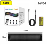 Demon Eyes auto LED-logo APP LED-maatriksi pikslipaneel &ouml;&ouml;valgus DIY programmeeritav paindlik LED-ekraan autoveokite tarvikutele